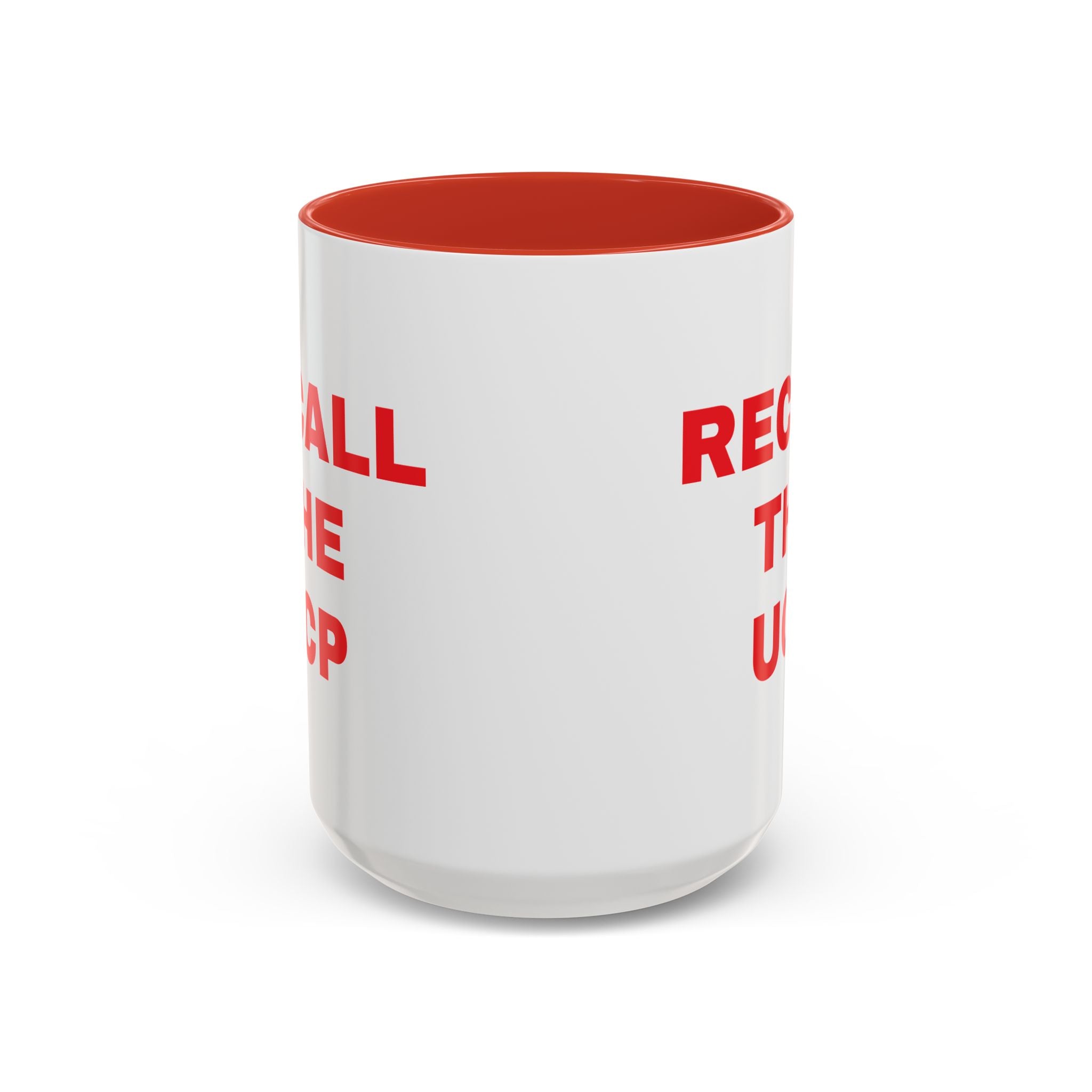 Recall the UCP Accent Coffee Mug — Bold Red Statement 11/15oz