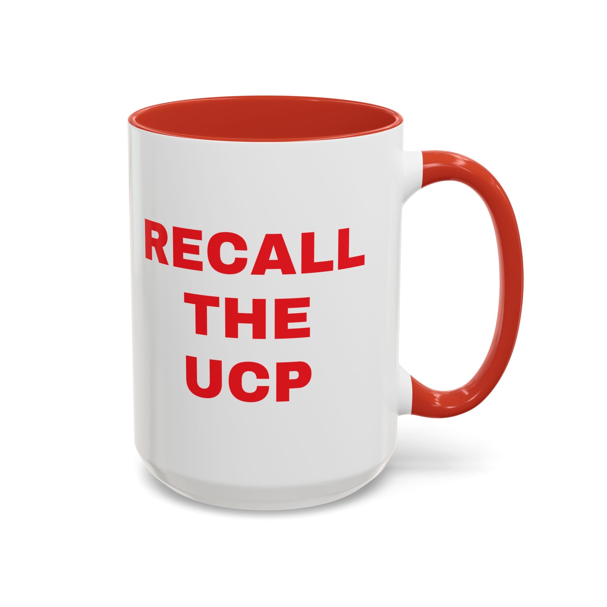 Recall the UCP Accent Coffee Mug — Bold Red Statement 11/15oz
