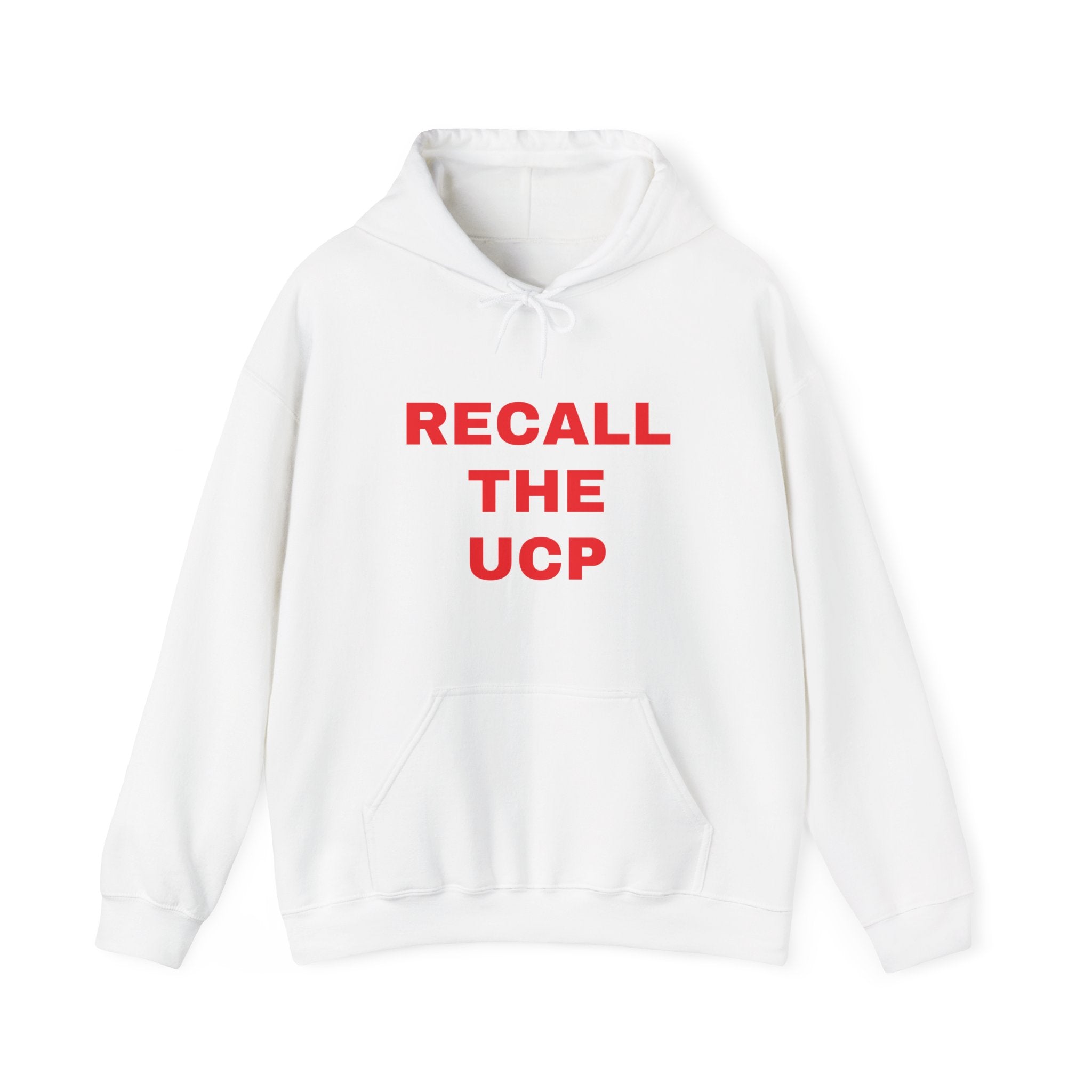 Recall the UCP Hoodie — Minimalist Protest Sweatshirt