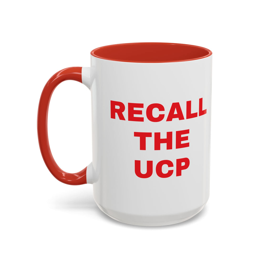 Recall the UCP Accent Coffee Mug — Bold Red Statement 11/15oz