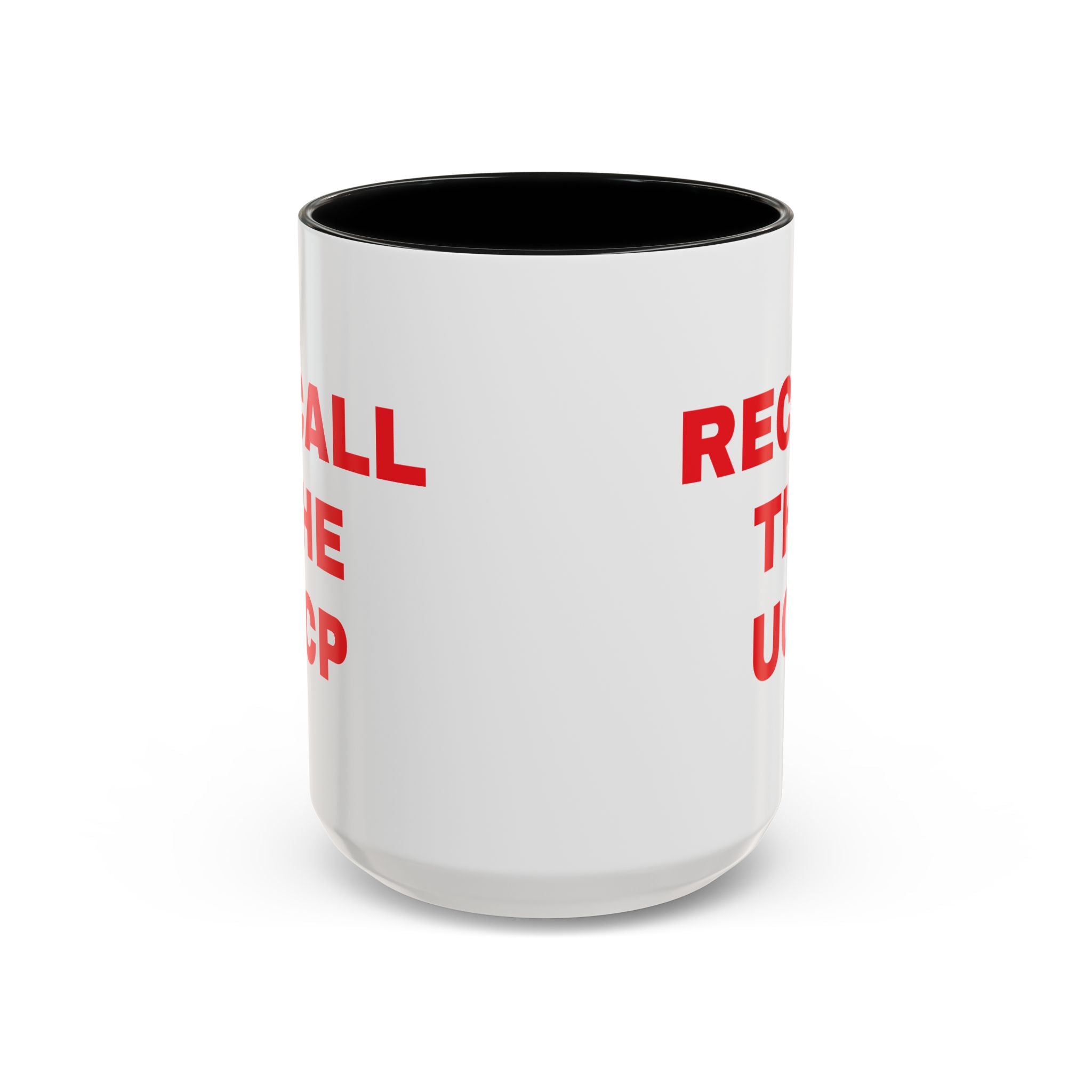 Recall the UCP Accent Coffee Mug — Bold Red Statement 11/15oz