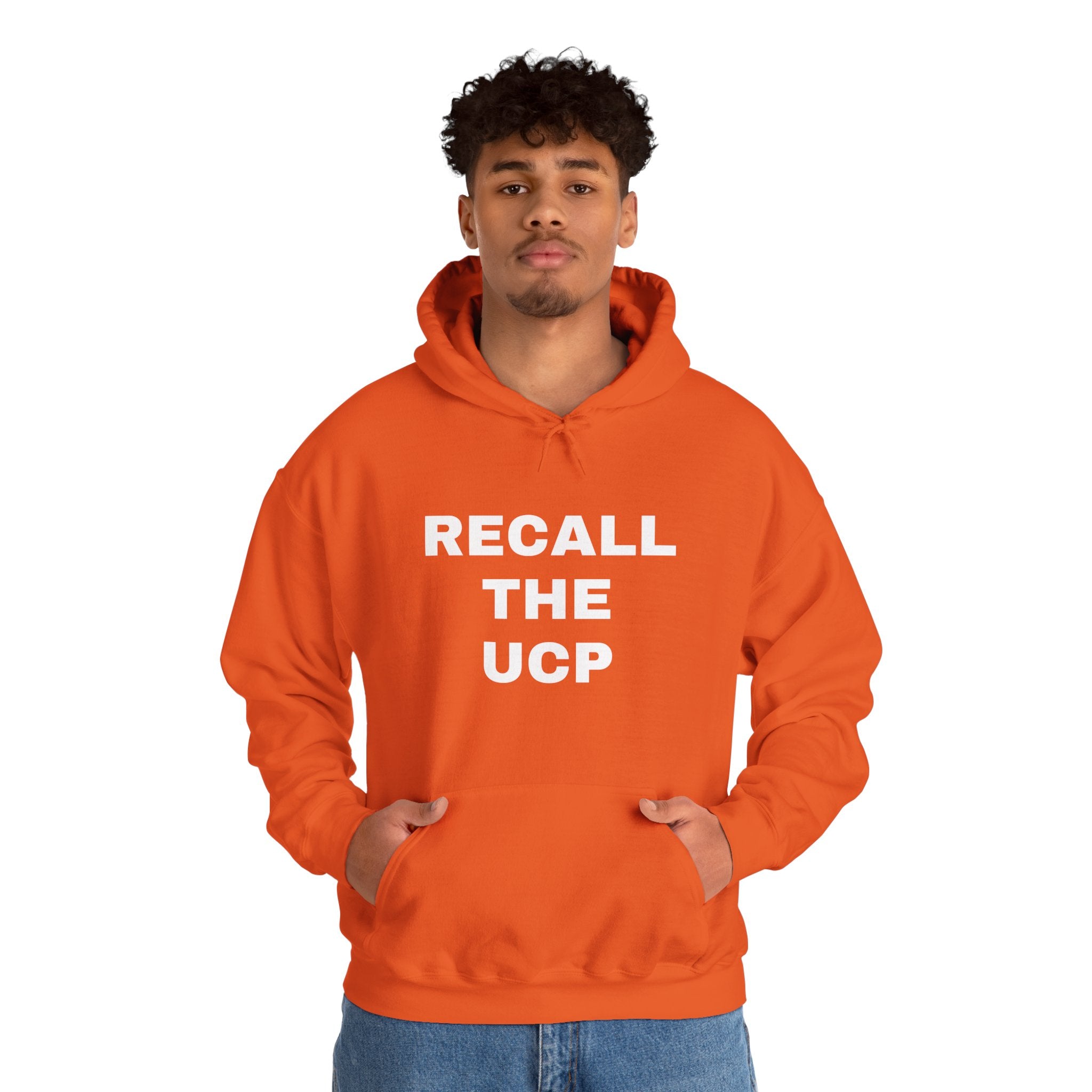 Recall the UCP Hoodie — Minimalist Protest Sweatshirt